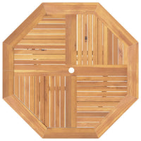 Tavolo da Giardino Pieghevole Grigio 110x110x75cm Massello Teak 362617