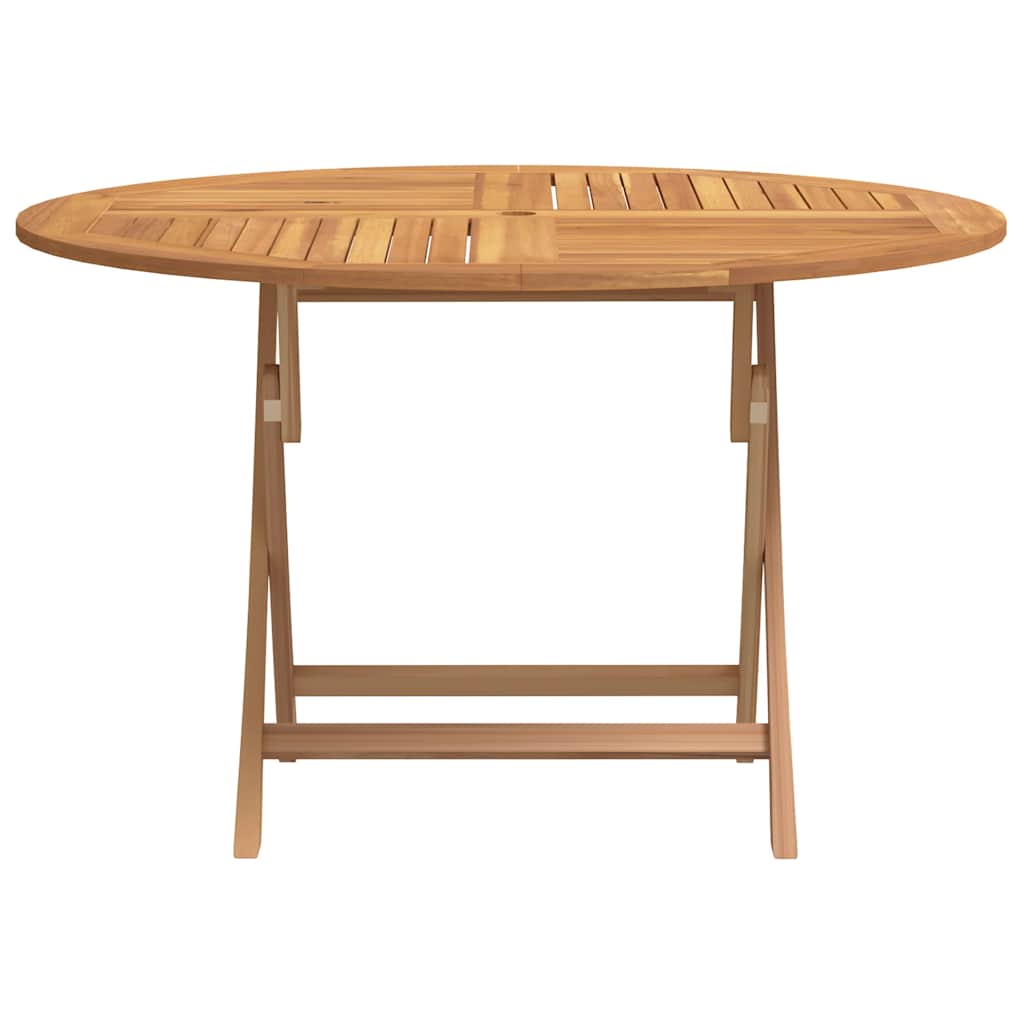 Tavolo da Giardino Pieghevole Ø110x75 cm Legno Massello di Teak 362618