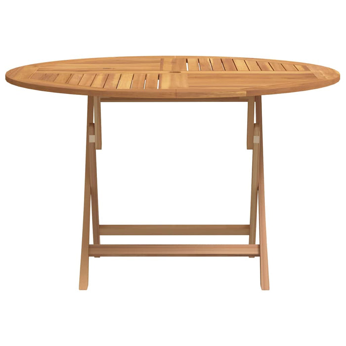 Tavolo da Giardino Pieghevole Ø110x75 cm Legno Massello di Teak 362618