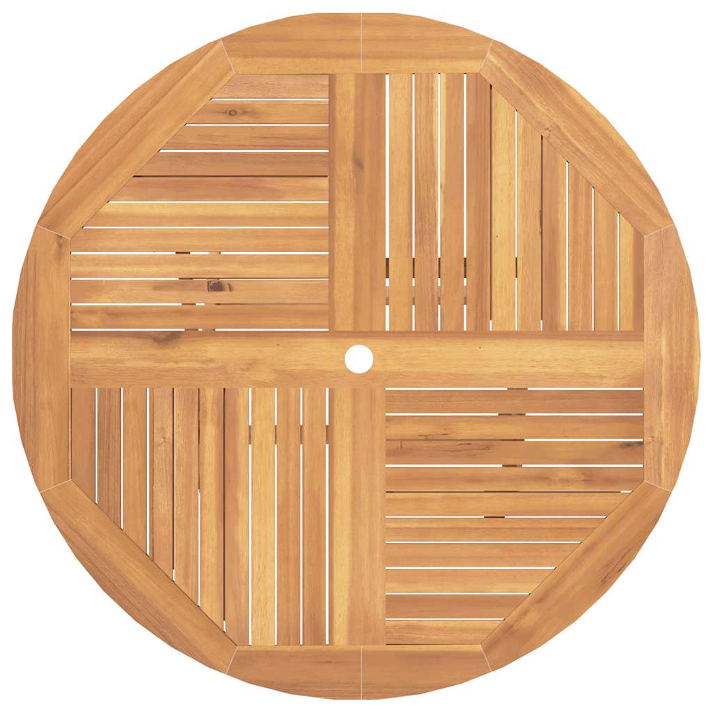 Tavolo da Giardino Pieghevole Ø110x75 cm Legno Massello di Teak 362618