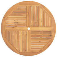 Tavolo da Giardino Pieghevole Ø110x75 cm Legno Massello di Teak 362618