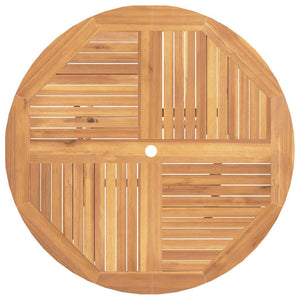 Tavolo da Giardino Pieghevole Ø110x75 cm Legno Massello di Teak 362618