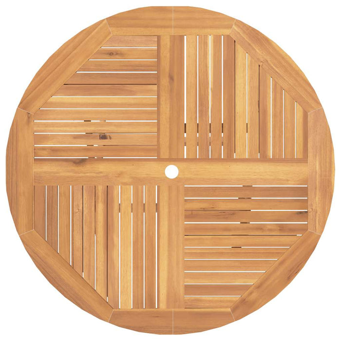 Tavolo da Giardino Pieghevole Ø110x75 cm Legno Massello di Teak 362618