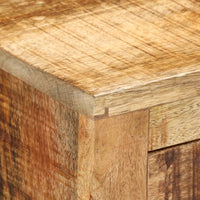 Credenza con 3 Cassetti 80x30x65 cm Legno Grezzo Massello Mango 351690