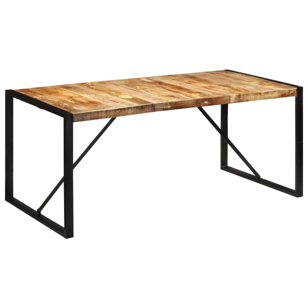 vidaXL Tavolo da Pranzo 175x90x76 cm in Legno Grezzo Massello di Mango