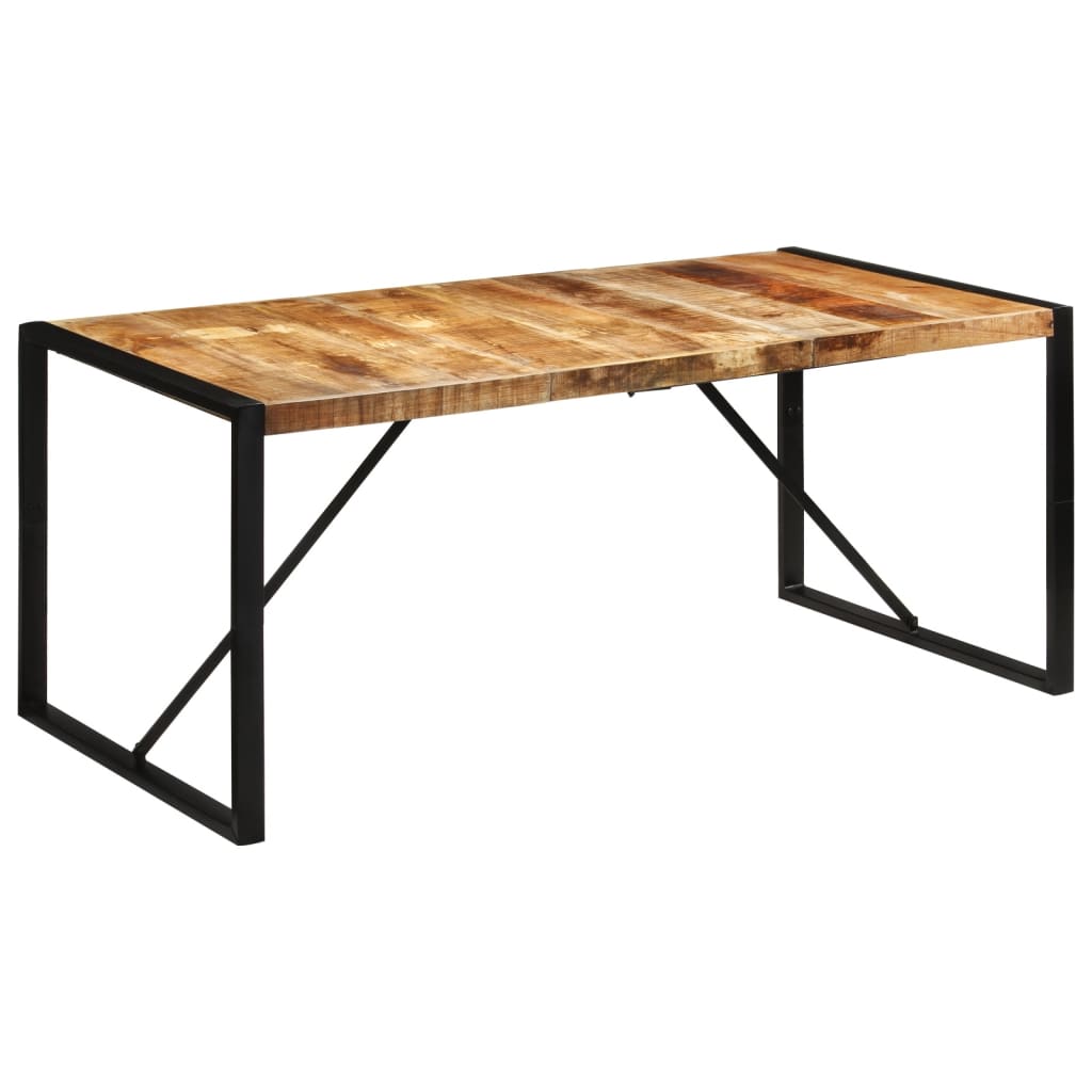 Tavolo da Pranzo 175x90x76 cm in Legno Grezzo Massello di Mango 351691