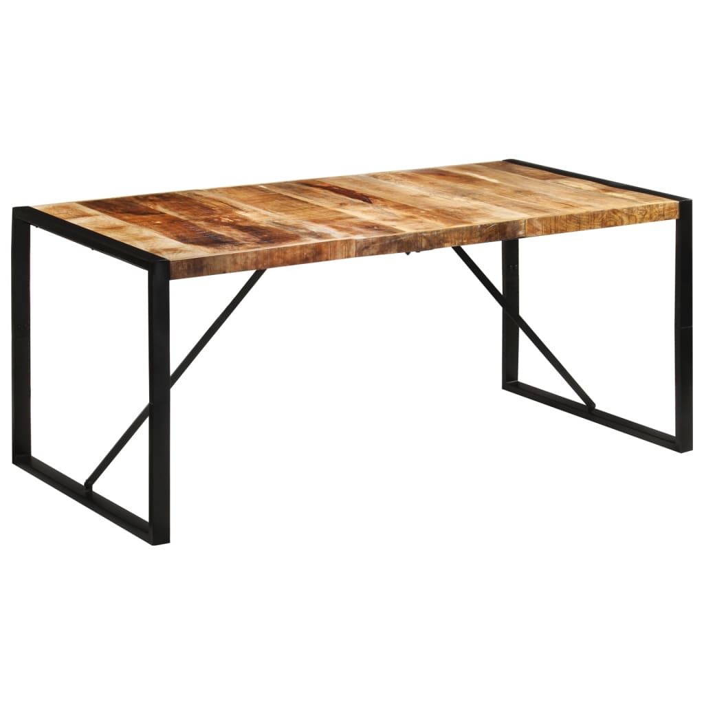 vidaXL Tavolo da Pranzo 175x90x76 cm in Legno Grezzo Massello di Mango
