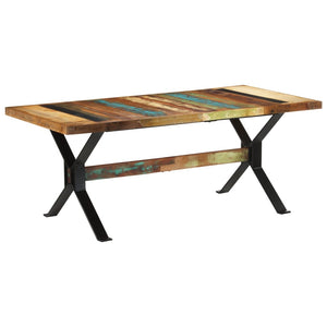 Tavolo da Pranzo 180x90x73 cm in Legno Massello di Recupero 351730
