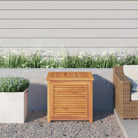 Contenitore Giardino con Borsa 60x50x58cm Legno Massello Teak 363269