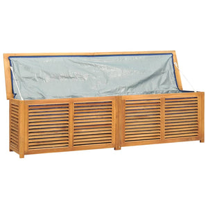 Box portaoggetti da giardino e borsa 200 x 50 x 53 cm legno massello di teak 02_0013133