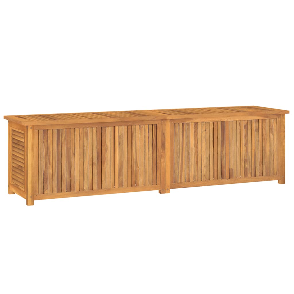 Contenitore Giardino con Borsa 200x50x55 cm Legno Massello Teak 363274