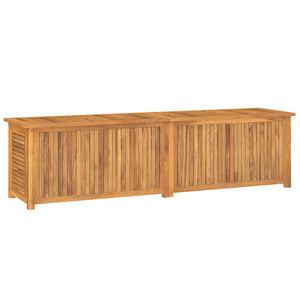Contenitore Giardino con Borsa 200x50x55 cm Legno Massello Teak 363274
