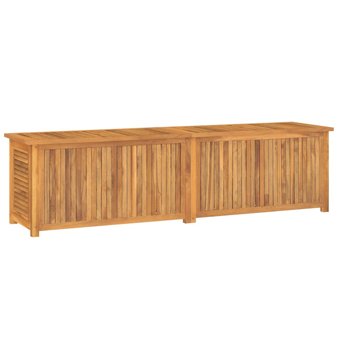 Contenitore Giardino con Borsa 200x50x55 cm Legno Massello Teak 363274