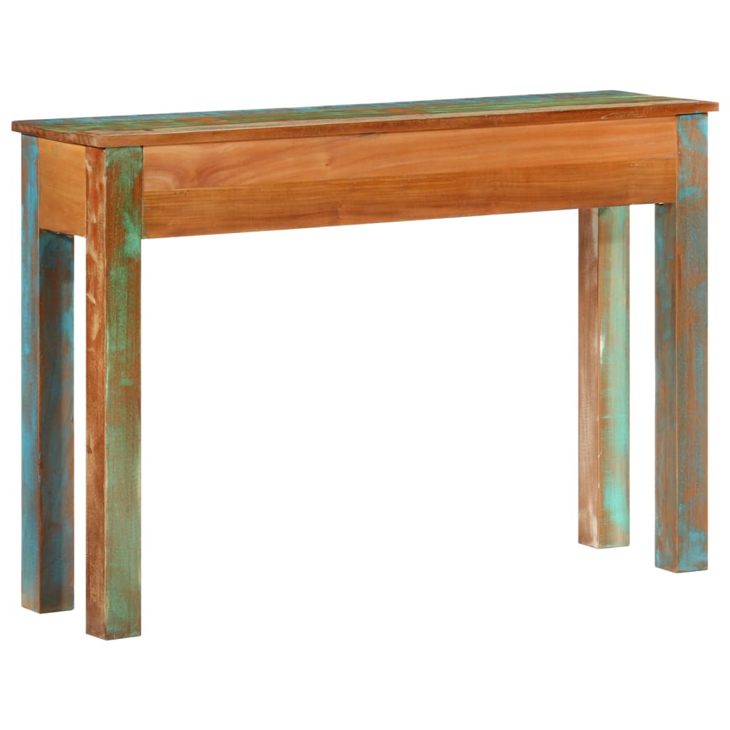 Tavolo Consolle 110x30x75 cm in Legno Massello di Recupero 352781