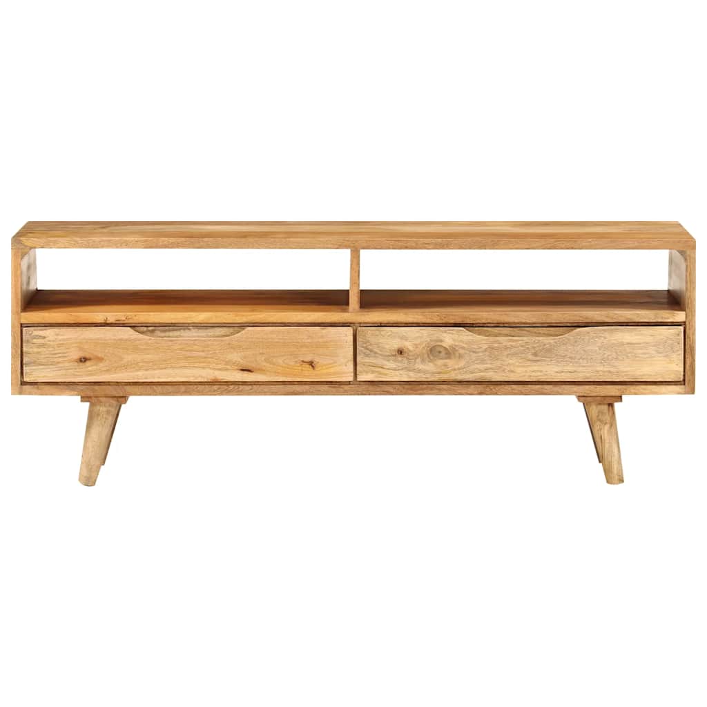 Mobile Porta TV-Mobile per TV-Credenza TV 110x30x41 cm in Legno Massello di Mango