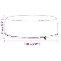 Copertura Divano Isola con 10 Occhielli-Fodera per Divano ?236x67 cm Rotondo