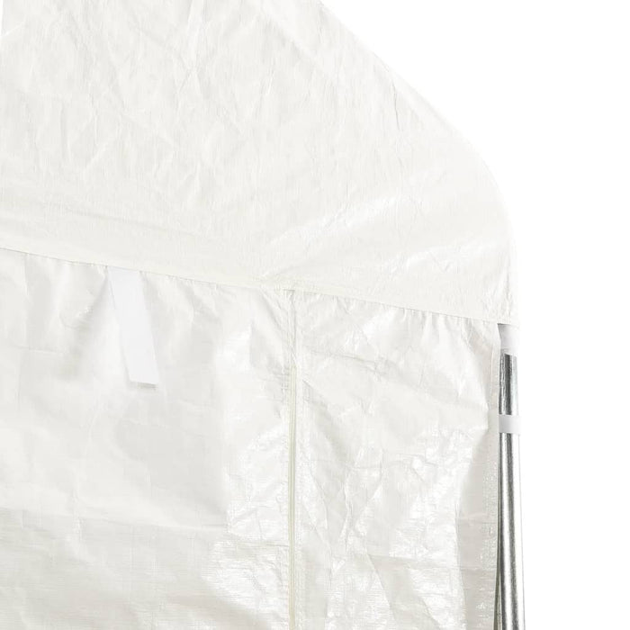 Gazebo con Tetto Bianco 6,69x5,88x3,75 m in Polietilene 3155495