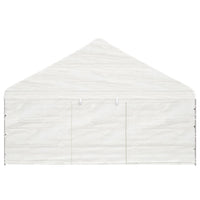 Gazebo con Tetto Bianco 8,92x5,88x3,75 m in Polietilene 3155496