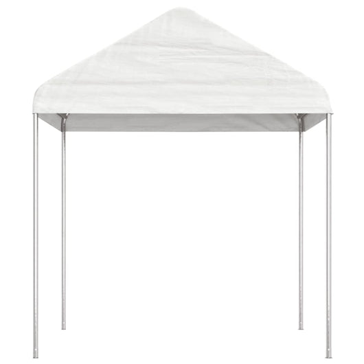 Gazebo con Tetto Bianco 8,92x2,28x2,69 m in Polietilene 3155504