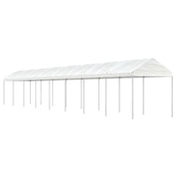 Gazebo con Tetto Bianco 17,84x2,28x2,69 m in Polietilenecod mxl 100349
