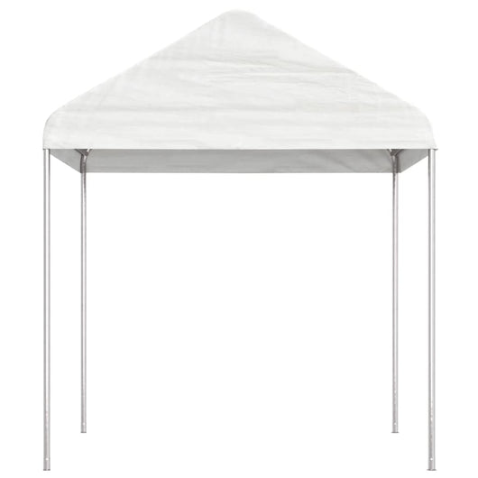 Gazebo con Tetto Bianco 20,07x2,28x2,69 m in Polietilene 3155509