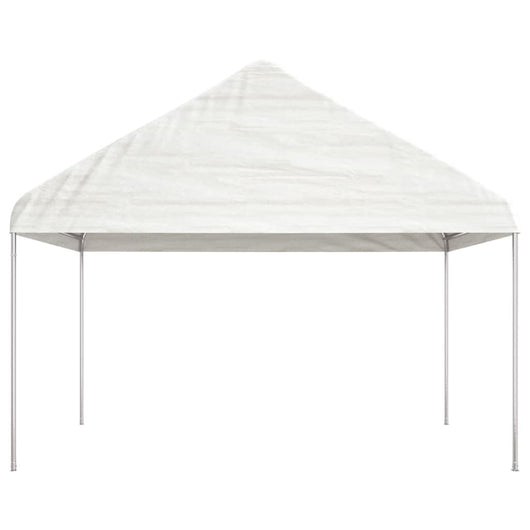 Gazebo con Tetto Bianco 8,92x4,08x3,22 m in Polietilene 3155512