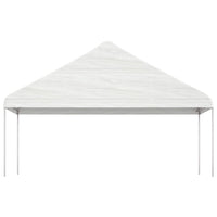 Gazebo con Tetto Bianco 4,46x5,88x3,75 m in Polietilene 3155518