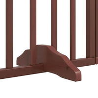 vidaXL Cancello Cani Porta Pieghevole Marrone 12 Pannelli 600cm Pioppo