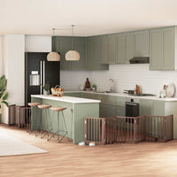 vidaXL Cancello Cani Porta Pieghevole Marrone 15 Pannelli 750cm Pioppo