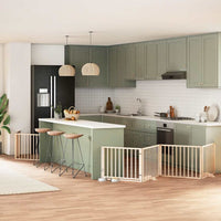 Cancello per Cani Porta Pieghevole 12 Pannelli 960 cm in Pioppo 3155556