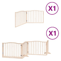 vidaXL Cancello per Cani Pieghevole 6 Pannelli 480 cm Legno di Pioppo