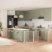 vidaXL Cancello per Cani Porta Pieghevole 12 Pannelli 960 cm in Pioppo