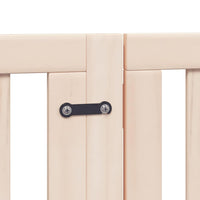 vidaXL Cancello per Cani con Porta Pieghevole 9 Pannelli 450 cm Pioppo