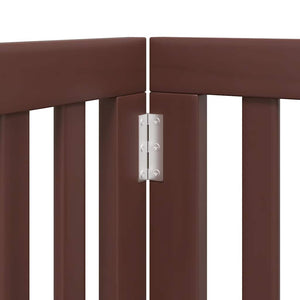 vidaXL Cancello Cani Porta Pieghevole Marrone 15 Pannelli 750cm Pioppo