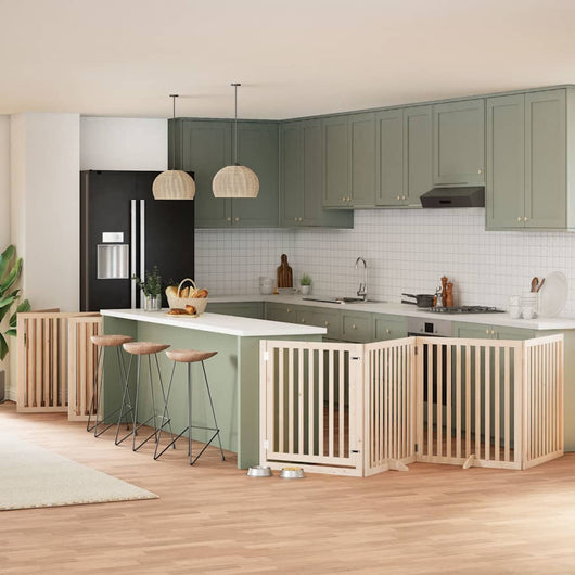 vidaXL Cancello per Cani Porta Pieghevole 12 Pannelli 960 cm in Pioppo