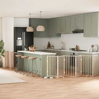 vidaXL Cancello per Cani Porta Pieghevole 12 Pannelli 300 cm in Pioppo