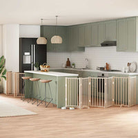 vidaXL Cancello per Cani Porta Pieghevole 15 Pannelli 750 cm in Pioppo