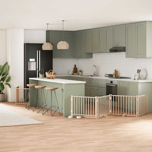 vidaXL Cancello per Cani Pieghevole 6 Pannelli 480 cm Legno di Pioppo