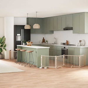 vidaXL Cancello per Cani Porta Pieghevole 10 Pannelli 800 cm in Pioppo