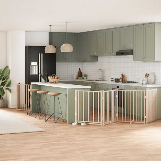 vidaXL Cancello per Cani Porta Pieghevole 10 Pannelli 800 cm in Pioppo