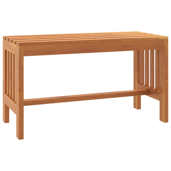 Panca da Giardino 80 cm Legno Massello di Eucalipto 363287