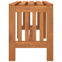 Panca da Giardino 80 cm Legno Massello di Eucalipto 363287