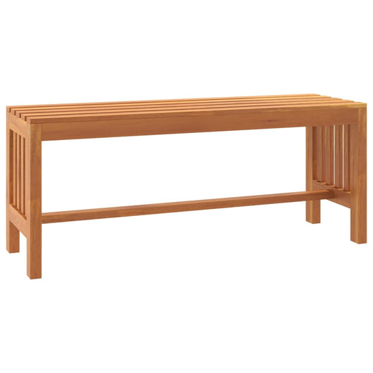 Panca da giardino per esterni mobili da giardino terrazza 110 x 35 x 45 cm legno massello di eucalipto 02_0011174