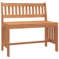 Panca da Giardino 80 cm Legno Massello di Eucalipto 363289