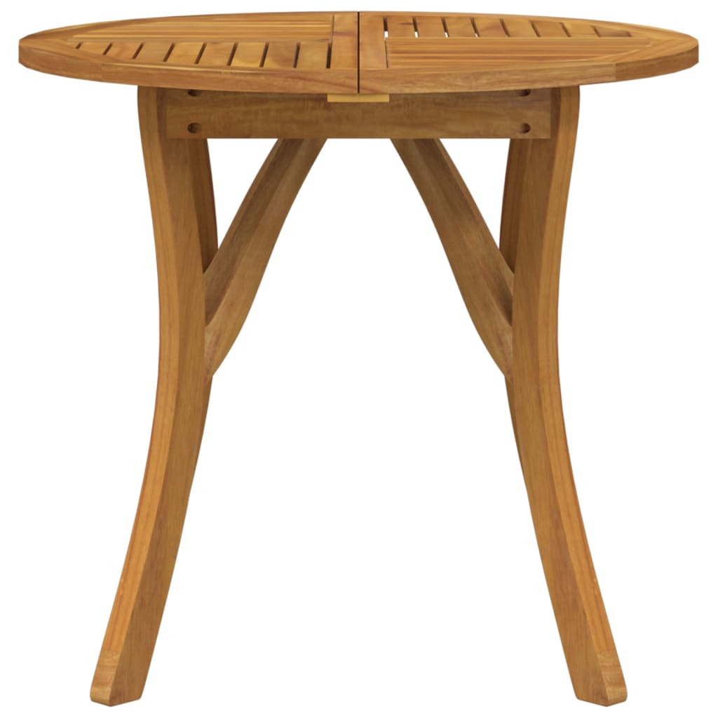 Tavolo da Giardino Ø 85 cm Legno Massello di Acacia 363302