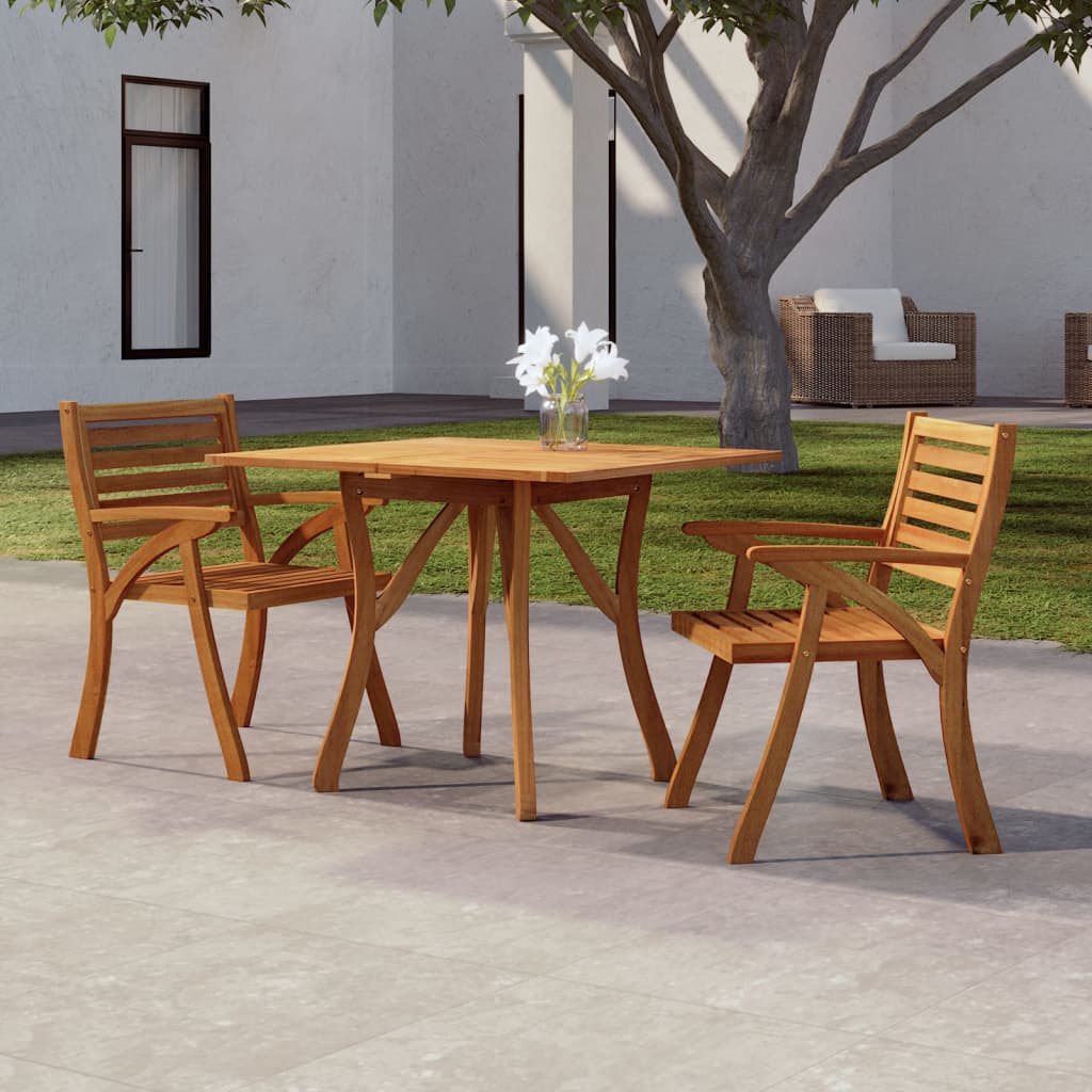 Tavolo da Giardino 85x85x75 cm Legno Massello di Acaciacod mxl 102401