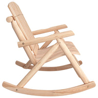 Panca Dondolo Giardino 2Posti 123x96x102cm Massello Abete Rosso 363349