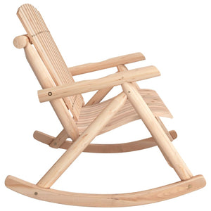 Panca Dondolo Giardino 2Posti 123x96x102cm Massello Abete Rosso