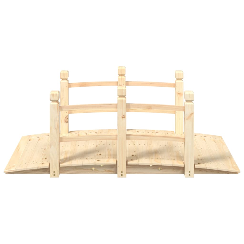 Ponte Giardino Ringhiere 150x67x56cm Legno Massello Abete Rossocod mxl 127301