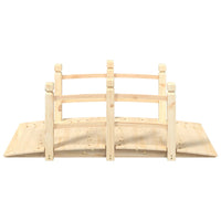 Ponte Giardino Ringhiere 150x67x56cm Legno Massello Abete Rossocod mxl 127301